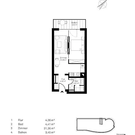 Lejlighed White Pearl 2.14